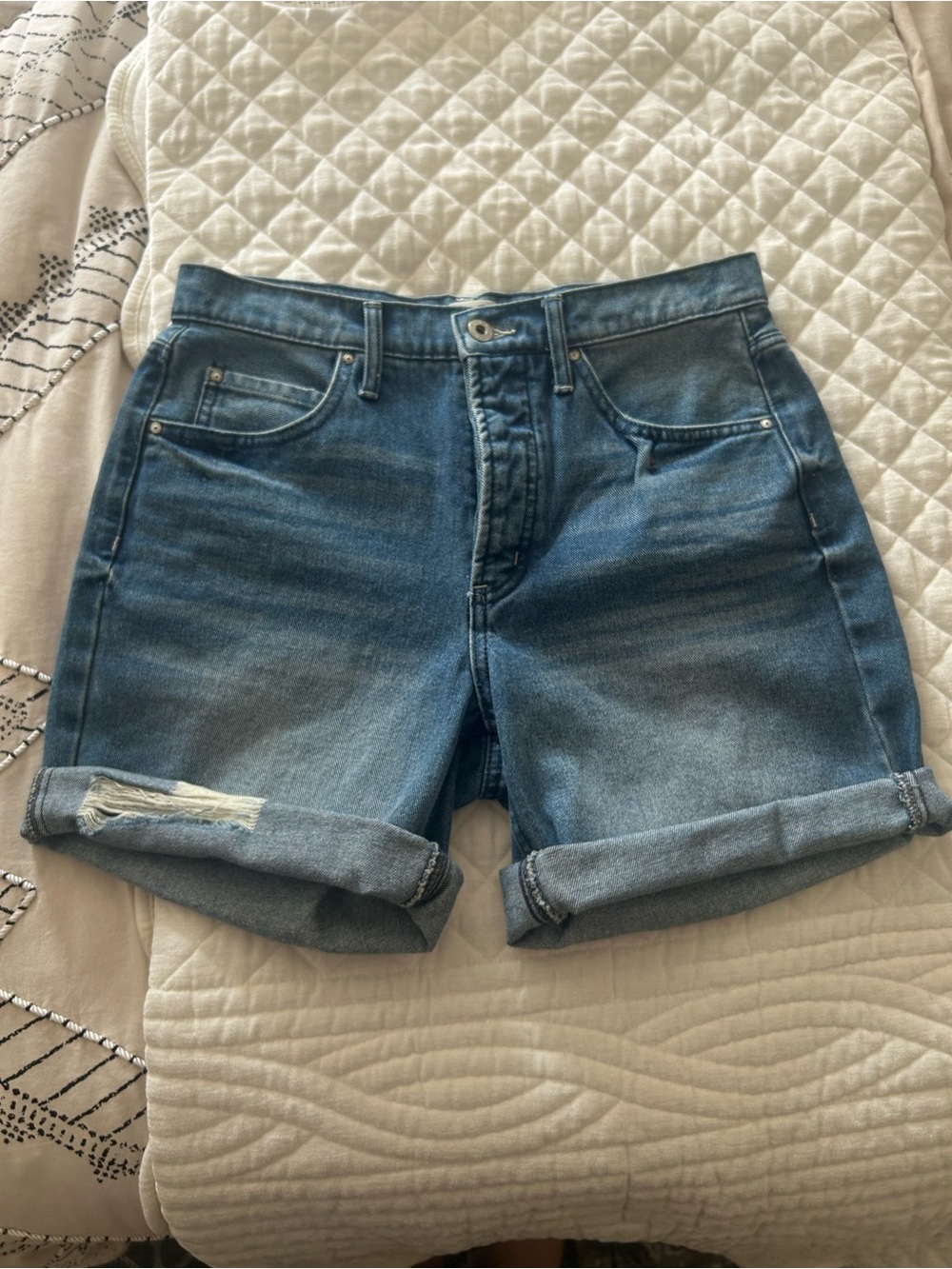 Jessica Simpson Denim button fly Roll-Cuff Women's Shorts